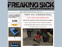 Tablet Screenshot of freakingsickelectronics.com